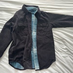 Reversible Women’s Corduroy and Flannel Button Down